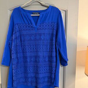 Sharagano Top 2XL Beautiful Blue